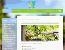 Tablet Screenshot of garten-traum.com